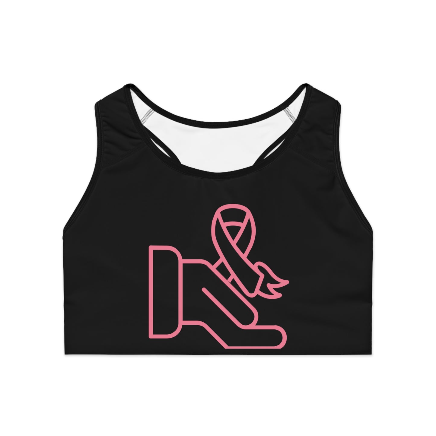 Sports Bra: Fight Cancer Black