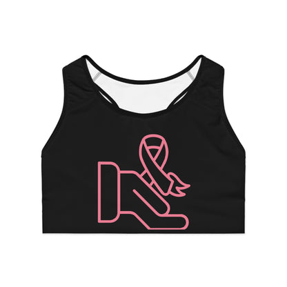 Sports Bra: Fight Cancer Black