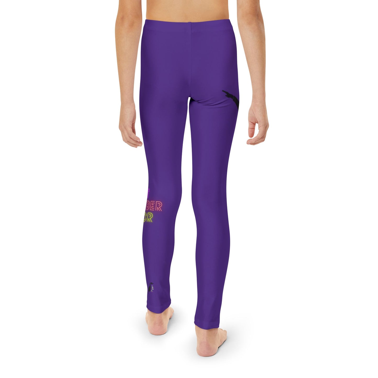 Youth Full-Length Leggings: Dance Purple