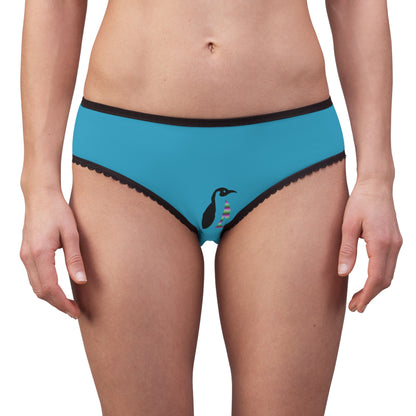 Women's Briefs: Basketball Turquoise