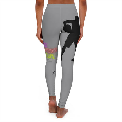 Women's Spandex Leggings: Basketball Grey