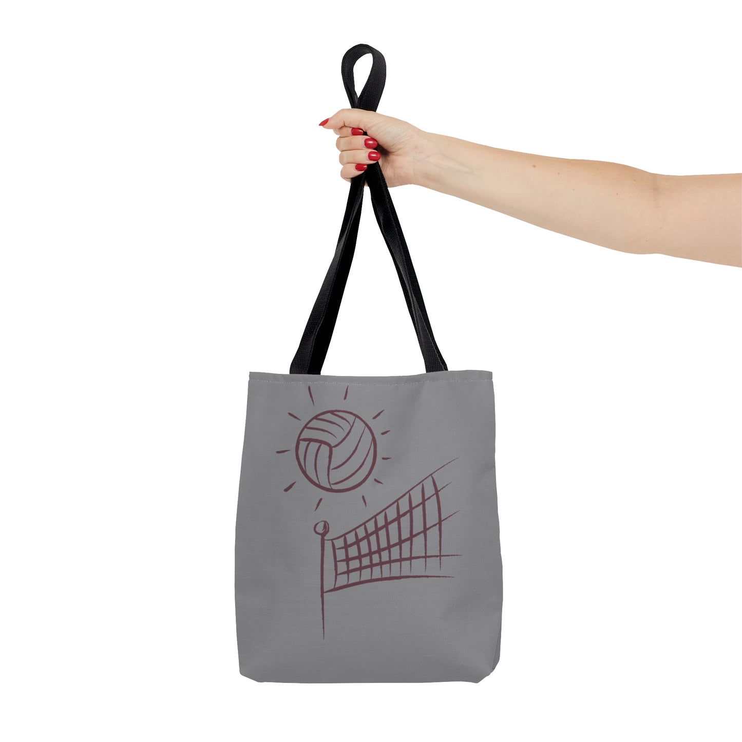 Tote Bag: Volleyball Grey