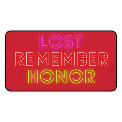 Desk Mat: Lost Remember Honor Dark Red