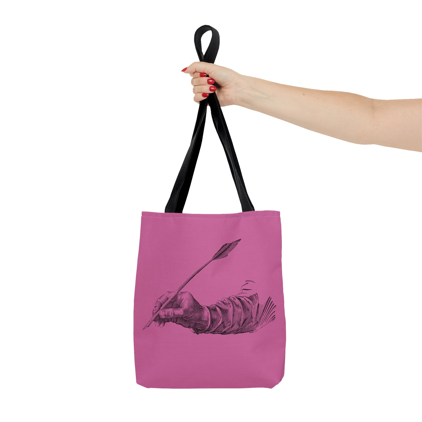 Tote Bag: Writing Lite Pink