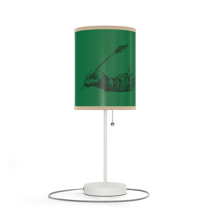 Lamp on a Stand, US|CA plug: Writing Dark Green