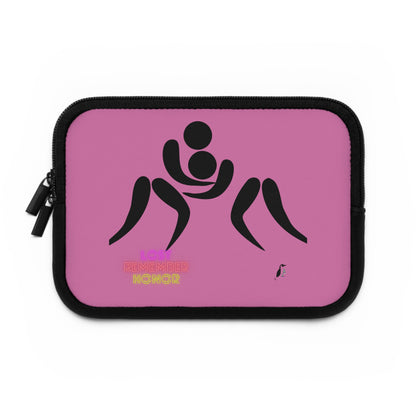 Laptop Sleeve: Wrestling Lite Pink