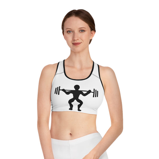 Sports Bra: Weightlifting White