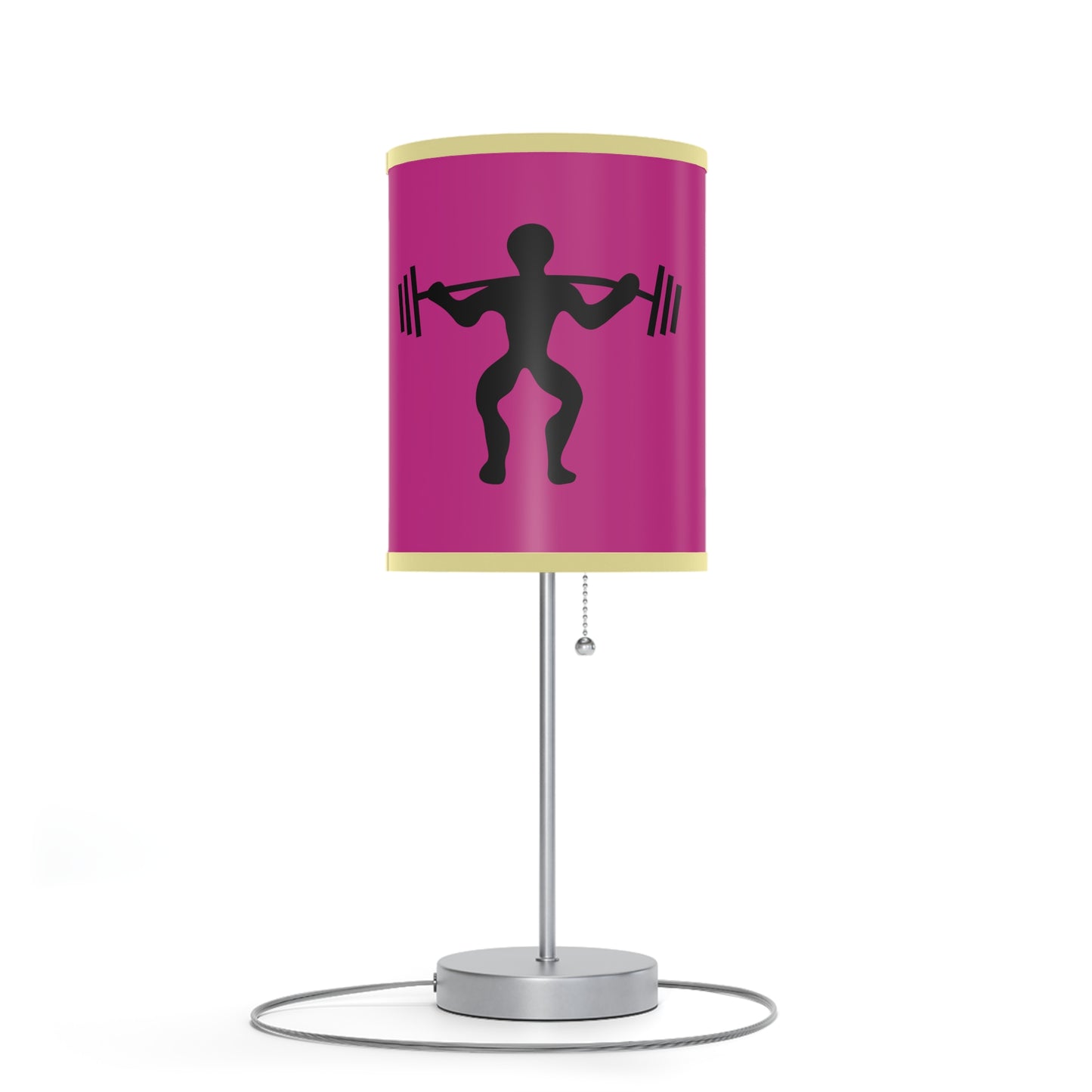 Lamp on a Stand, US|CA plug: Weightlifting Pink