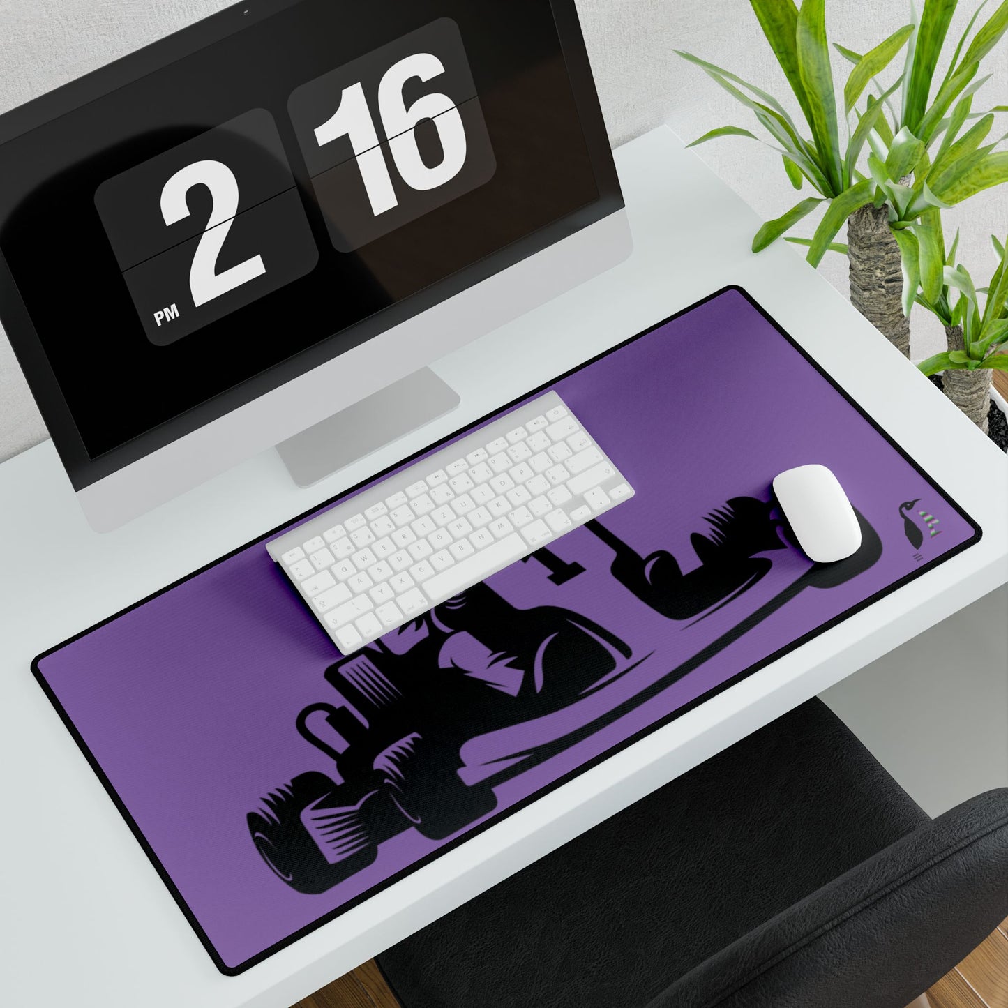 Desk Mats: Racing Lite Purple