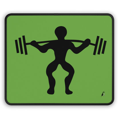 Gaming Mouse Pad: Weightlifting Green