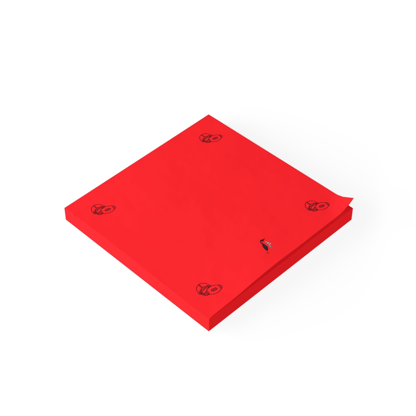 Post-it® Note Pads: Football Red