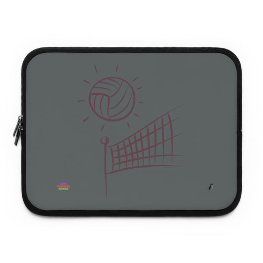 Laptop Sleeve: Volleyball Dark Grey