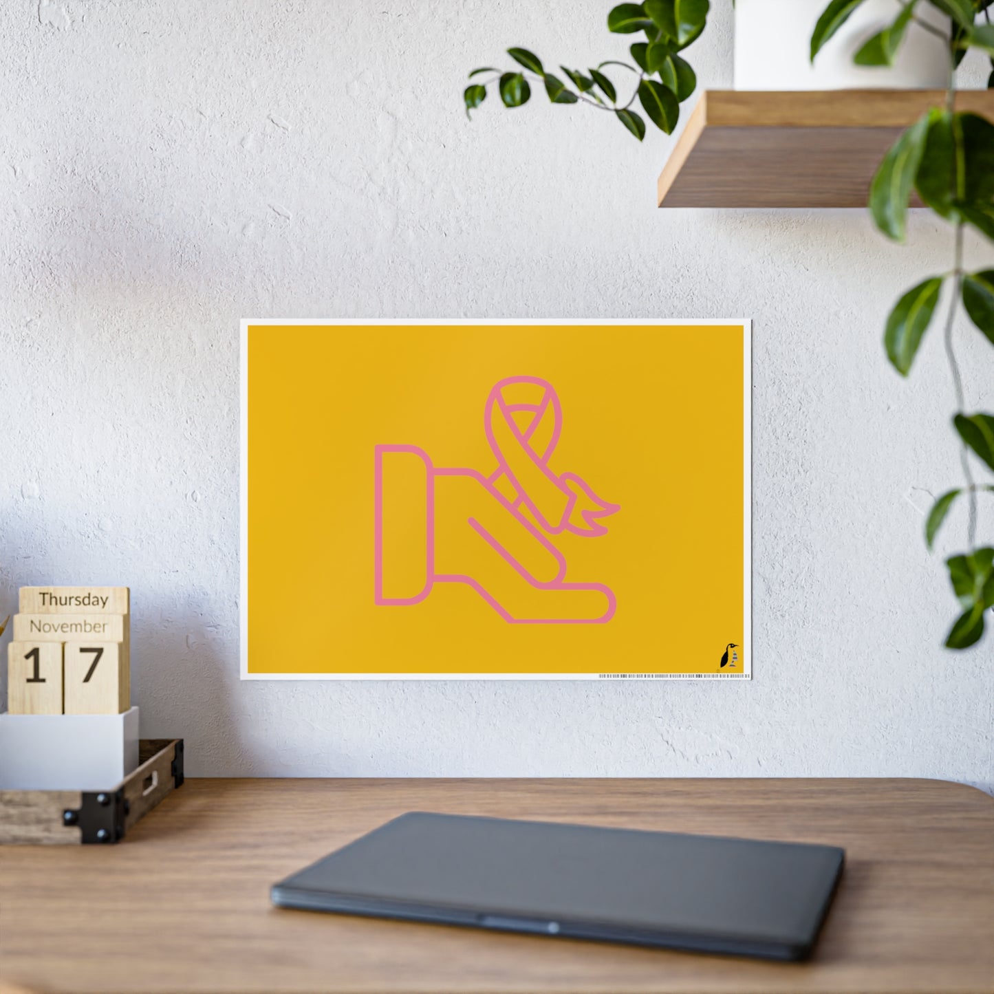 Gloss Posters: Fight Cancer Yellow