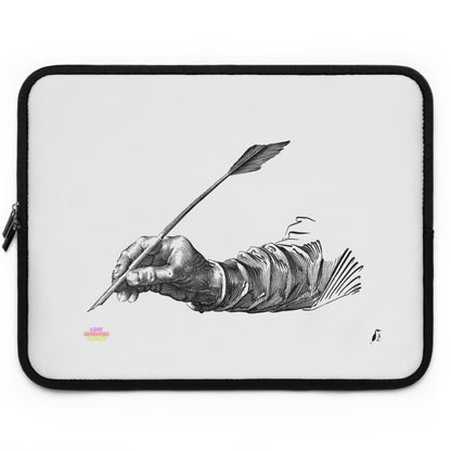 Laptop Sleeve: Writing White