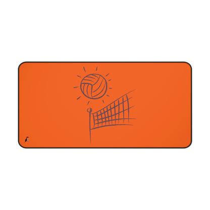 Desk Mat: Volleyball Orange