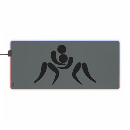 LED Gaming Mouse Pad: Wrestling Dark Grey