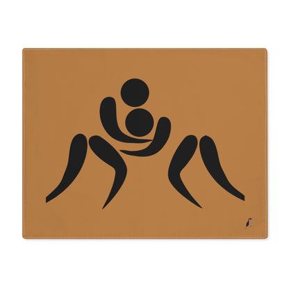 Placemat, 1pc: Wrestling Lite Brown