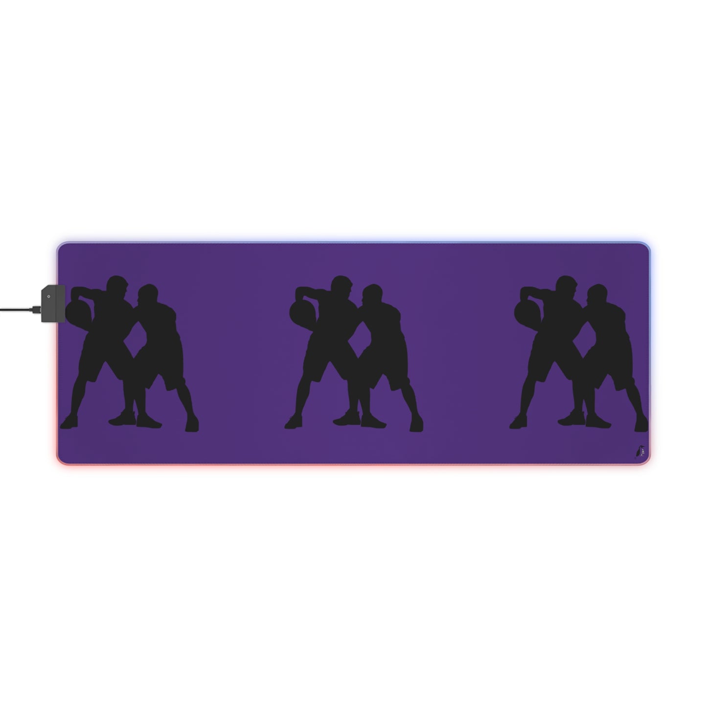 LED Gaming Mouse Pad: Basketball Purple