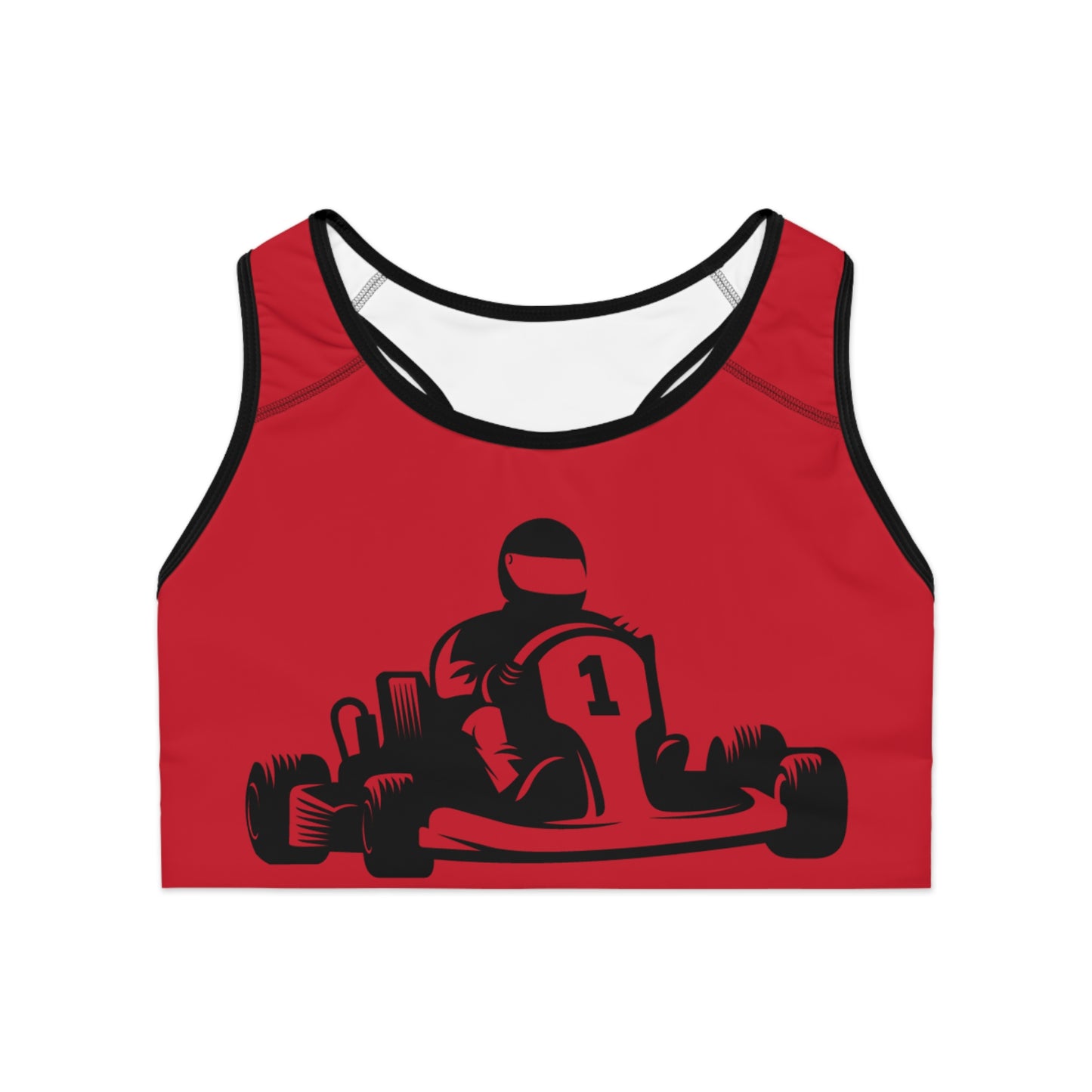 Sports Bra: Racing Dark Red