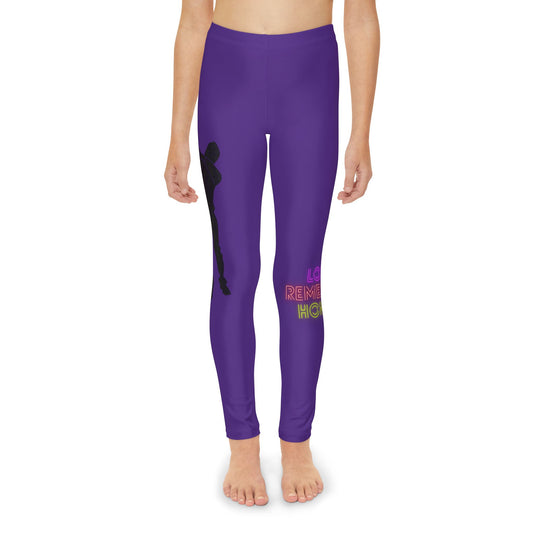 Youth Full-Length Leggings: Dance Purple