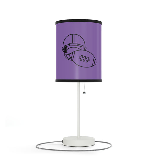 Lamp on a Stand, US|CA plug: Football Lite Purple