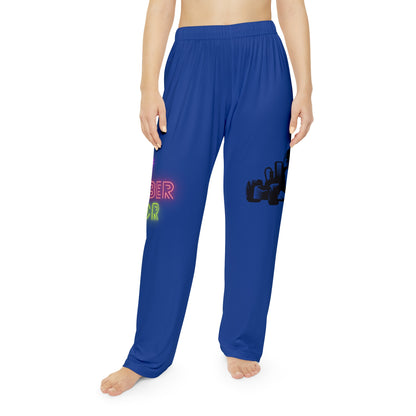 Pambabaeng Pajama Pants: Racing Dark Blue