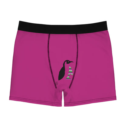 Men's Boxer Briefs Football White Pink