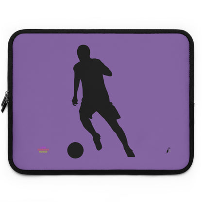 Laptop Sleeve: Soccer Lite Purple