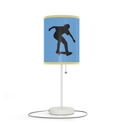 Lamp on a Stand, US|CA plug: Skateboarding Lite Blue 