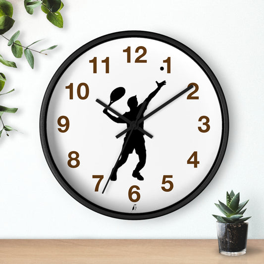 Wall clock: Tennis Brown