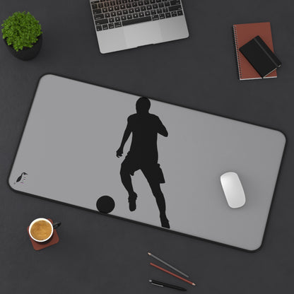 Desk Mat: Soccer Grey