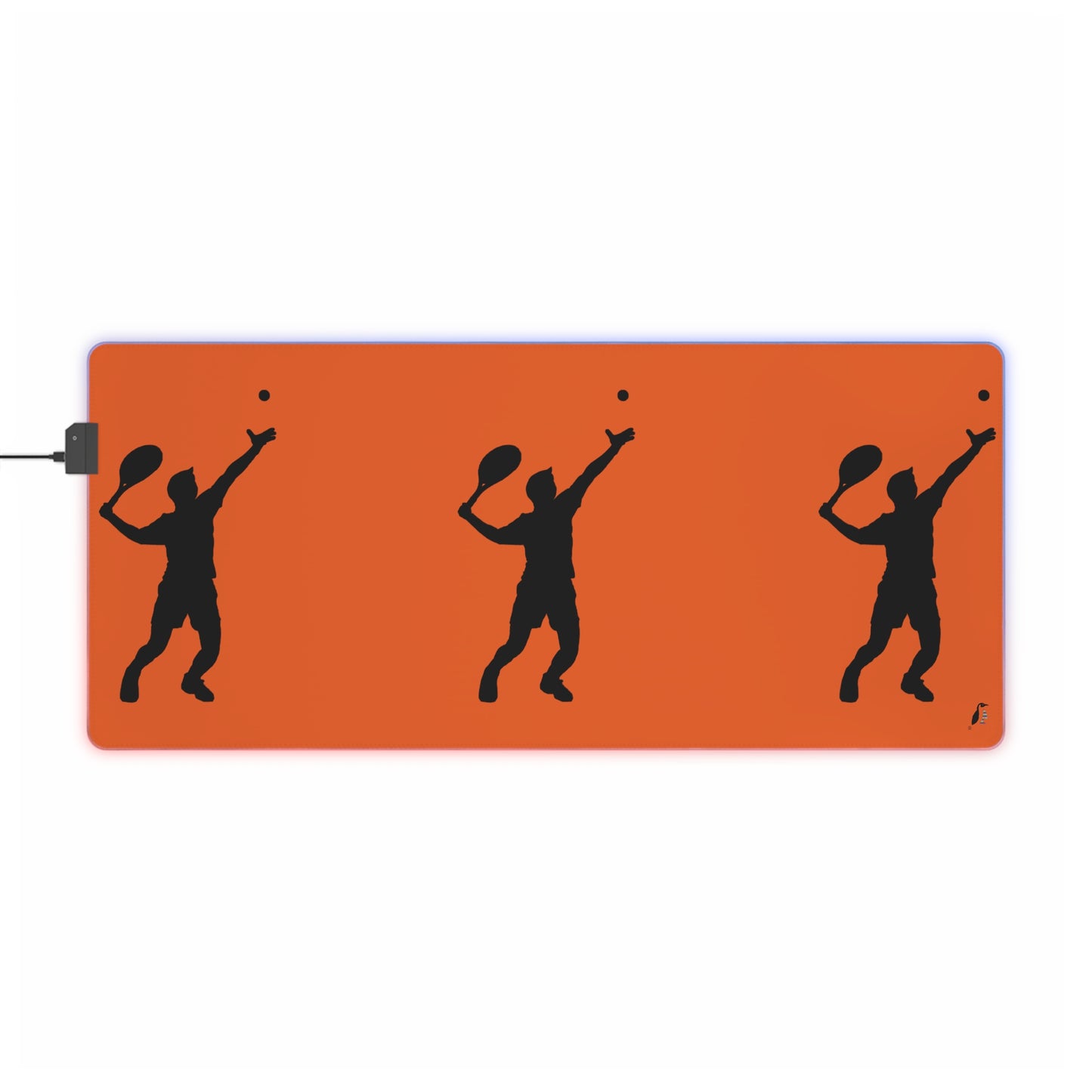 LED Gaming Mouse Pad: Tennis Orange