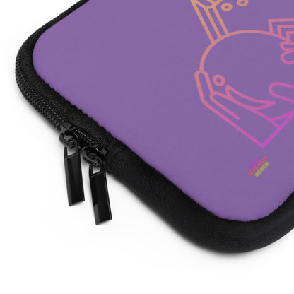 Laptop Sleeve: Bowling Lite Purple