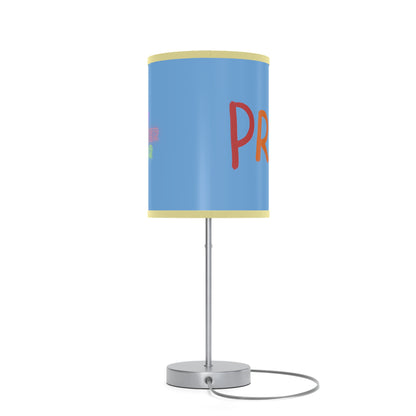 Lamp on a Stand, US|CA plug: LGBTQ Pride Lite Blue 