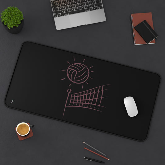 Desk Mat: Volleyball Black