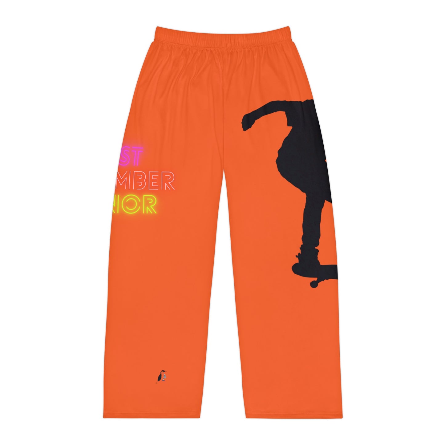 Men's Pajama Pants: Skateboarding Orange