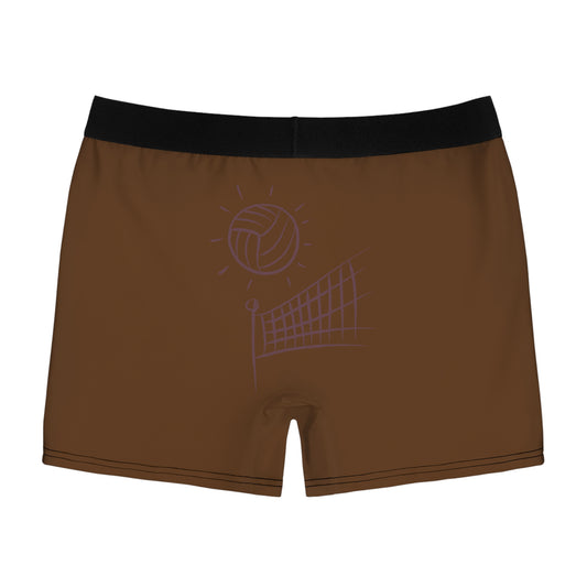 Men's Boxer Briefs: Volleyball Brown