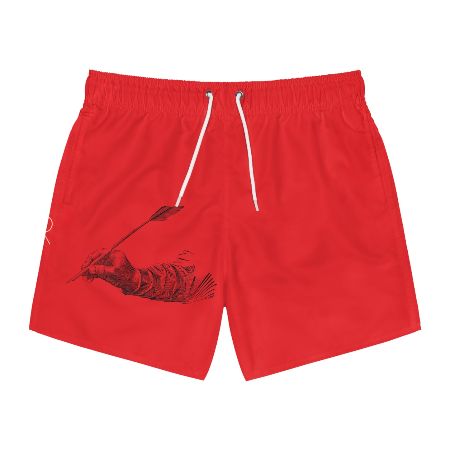 Swim Trunks: Writing Red