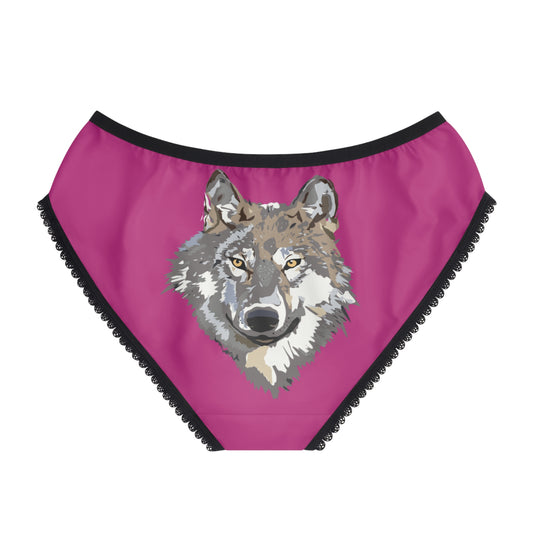 Women's Briefs: Wolves Pink