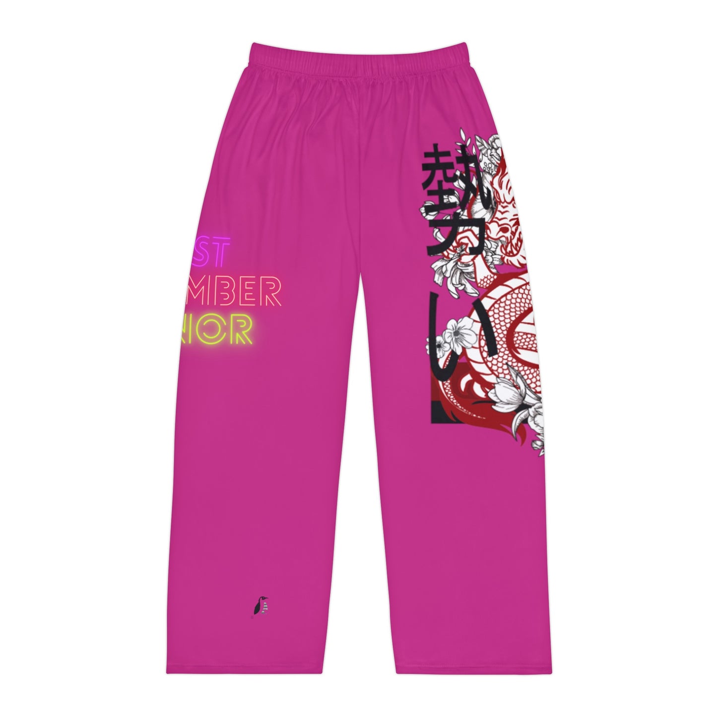 Men's Pajama Pants: Dragons Pink