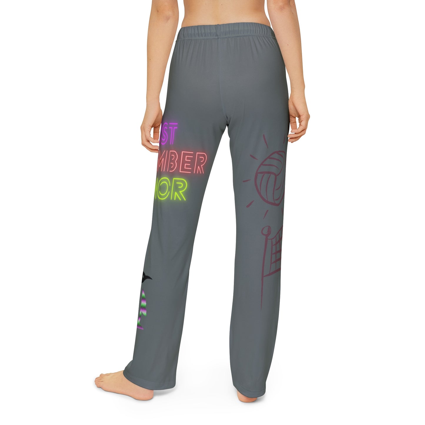 Kids Pajama Pants: Volleyball Dark Grey