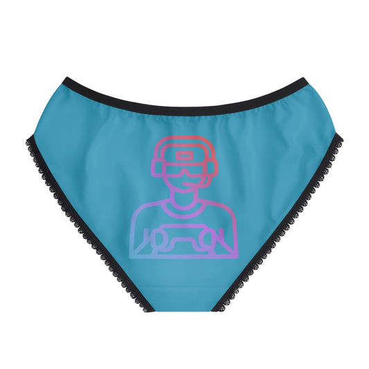 Women's Briefs: Gaming Turquoise