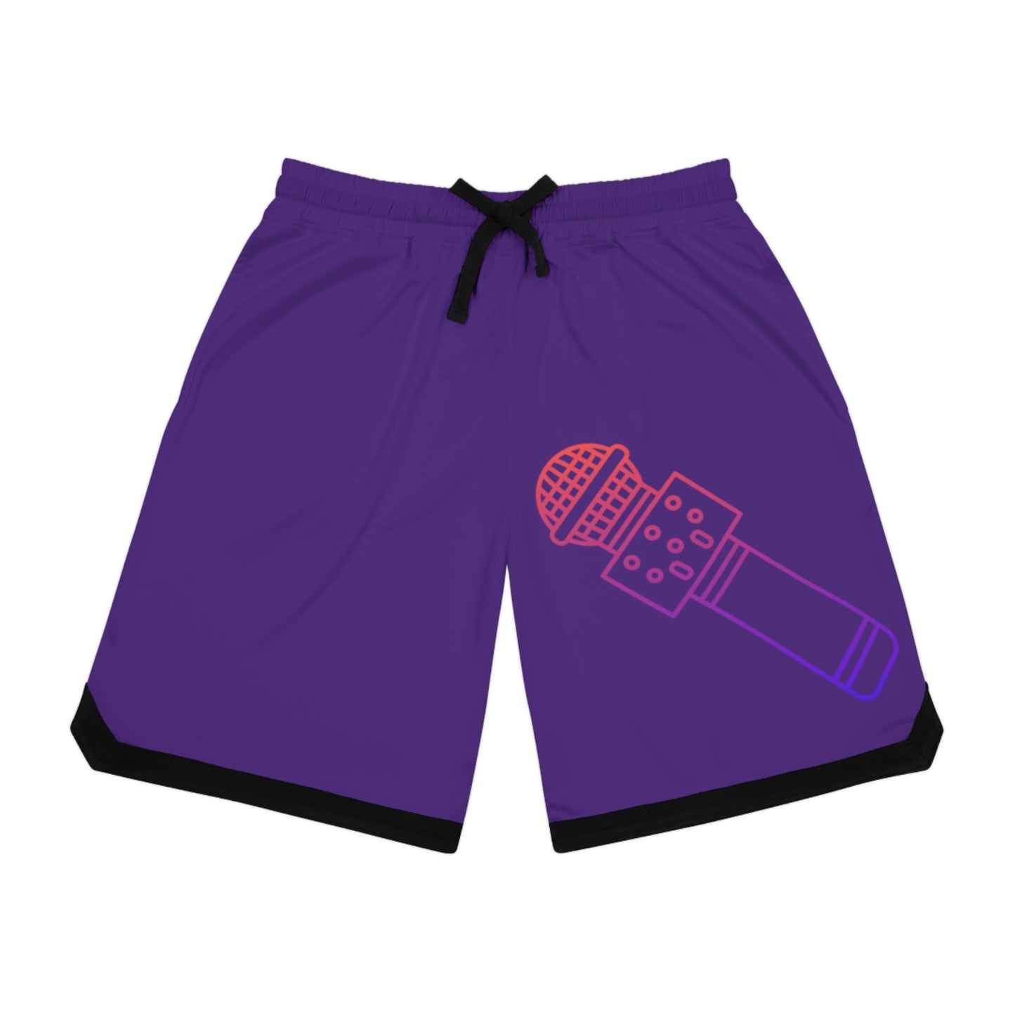 Basketball Rib Shorts: Music Purple