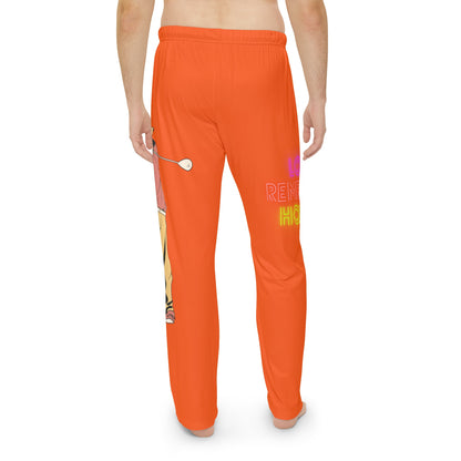 Men's Pajama Pants: Golf Orange