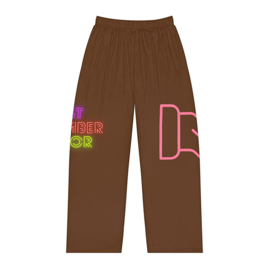 Women's Pajama Pants: Fight Cancer Brown