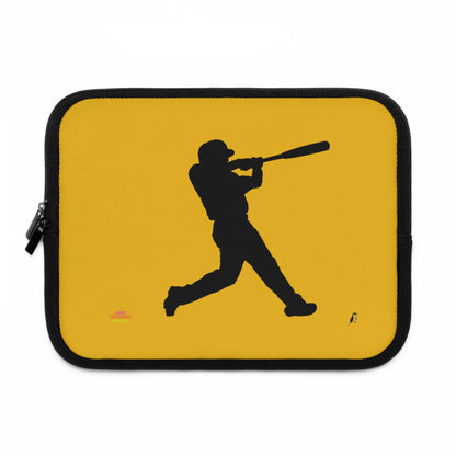 Laptop Sleeve: Baseball Yellow