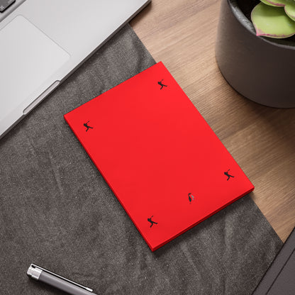 Post-it® Note Pads: Baseball Red