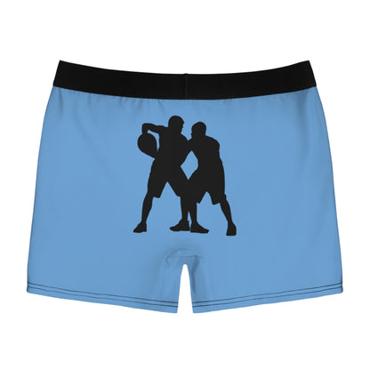 Men's Boxer Briefs: Basketball Lite Blue