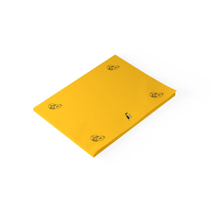 Post-it® Note Pads: Football Yellow