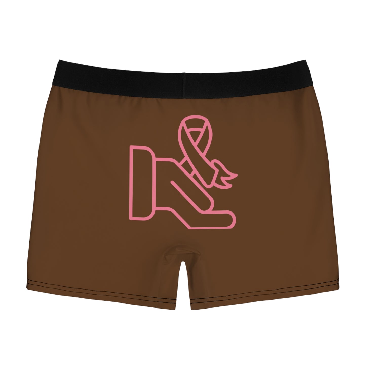 Men's Boxer Briefs: Fight Cancer Brown